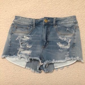 American eagle distressed shorts